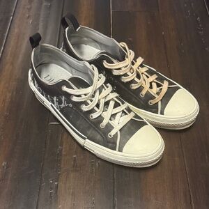 Dior Low-Top Black and Cream Men's Sneakers